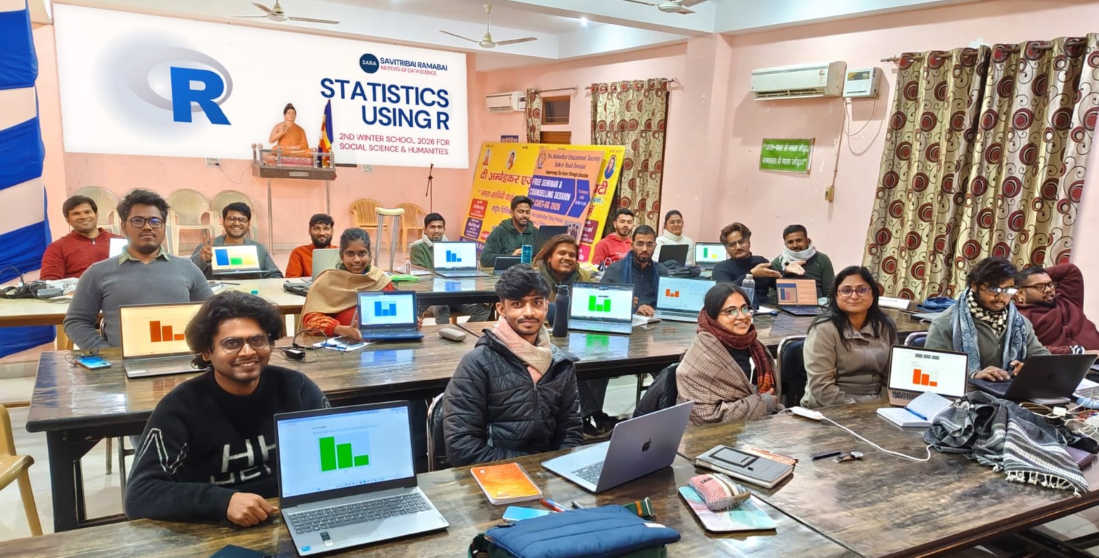 Latest batch of data science students at SARA.